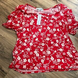 Socialite Curve short sleeve blouse, new 1X